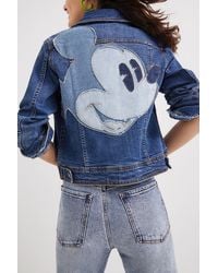 Desigual - Mickey Mouse Denim Jacket - Lyst