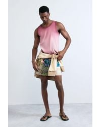 Desigual - Printed Patch Swimsuit, Cotton - Lyst