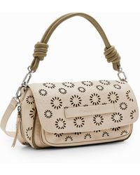 Desigual - M Die-Cut Floral Crossbody Bag - Lyst