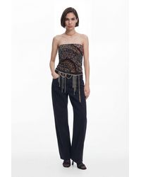 Desigual - Sleeveless Knit Top, Polyester - Lyst