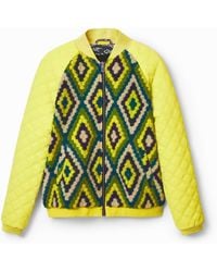 Desigual - Padded Wool Jacket - Lyst