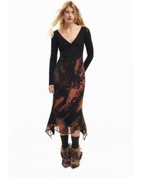 Desigual - Printed Long Dress - Lyst