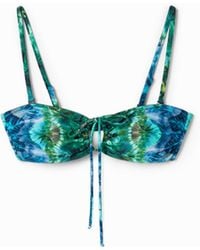 Desigual - Tie-Dye Bandeau Bikini - Lyst