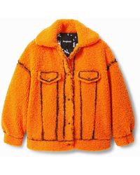 Desigual - Arty Fleece Jacket, Polyester - Lyst