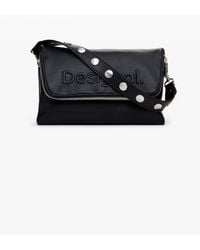 Desigual - M Half Logo Crossbody Bag, Polyurethane - Lyst