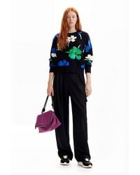 Desigual - Oversize Floral Pullover - Lyst