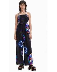 Desigual - M. Christian Lacroix Long Strappy Jumpsuit, Viscose - Lyst