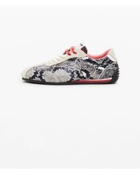 Desigual - Snake Print Sneakers, Cow Leather - Lyst