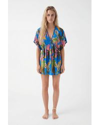 Desigual - Tropical Tunic Dress, Viscose - Lyst