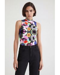 Desigual - M. Christian Lacroix Galactic Bodysuit, Viscose - Lyst