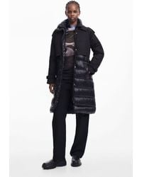 Desigual - Combined Padded Coat - Lyst