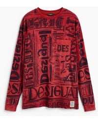 Desigual - Long Sleeve T-Shirt 100% Cotton, Cotton - Lyst