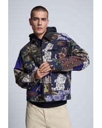 Desigual - Camouflage Printed Jacket, Cotton - Lyst