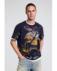 Desigual - Organic Print T-Shirt, Cotton - Lyst