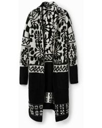 Desigual - Langer Oversize-Cardigan M. Christian Lacroix - Lyst