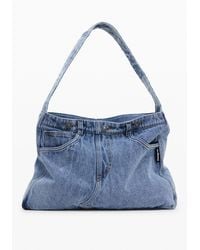 Desigual - Large Denim Bag - Lyst