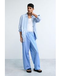 Desigual - Long Striped Trousers, Cotton - Lyst