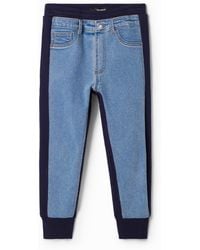 Desigual - Denim Jogger Trousers - Lyst