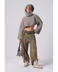 Desigual - Pack Cropped Sweater And Beanie, Polyester - Lyst