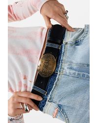 Desigual - Leather Belt Logo Buckle, Cow Leather - Lyst