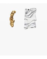 Desigual - Asymmetric Earrings And Plated Zalio - Lyst
