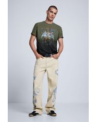 Desigual - Printed Trousers, Cotton - Lyst