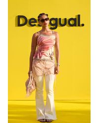 Desigual - 2-In-1 Strappy Top, Polyester - Lyst
