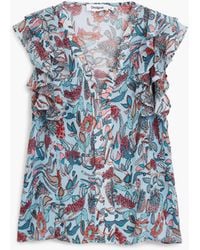 Desigual - Floral Print Blouse, Polyester - Lyst