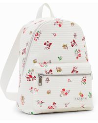 Desigual - S Textured Floral Backpack - Lyst