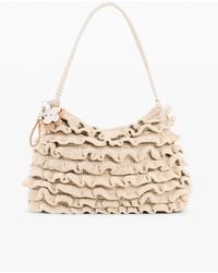 Desigual - Large Crochet Flower Bag, Cotton - Lyst