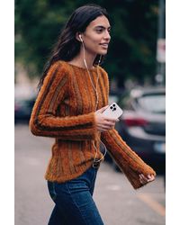 Desigual - Ribbed Sweater With Fur - Lyst