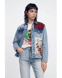 Desigual - Mickey Mouse Denim Trucker Jacket, Cotton - Lyst