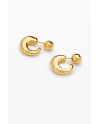 Desigual - Golden Hoop Earrings Zalio - Lyst