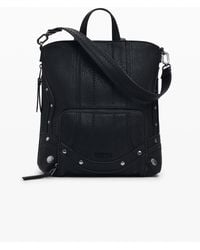 Desigual - Small Faux Leather Patch Backpack - Lyst