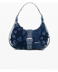Desigual - Blaue Denim-Tasche, Damen, Baumwolle, Blau - Lyst