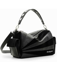 Desigual - M Patchwork Textures Bag, Polyurethane - Lyst