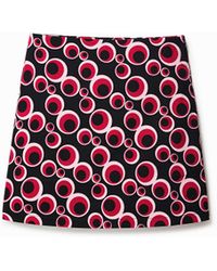 Desigual - Slim Circle Miniskirt, Cotton - Lyst