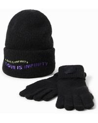 Desigual - Gift Pack Of Hat And Gloves - Lyst