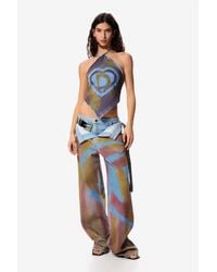 Desigual - Oversized Trousers Masha Popova, Cotton - Lyst
