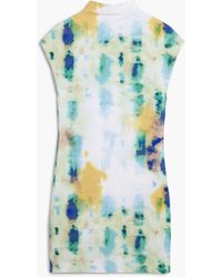 Desigual - Short Floral Sheath Dress, Polyamide - Lyst