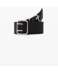 Desigual - Double Buckle Leather Belt - Lyst