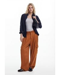 Desigual - Flowy Cargo Pants, Lyocell - Lyst