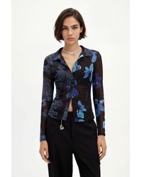 Desigual - Tulle Arty Patchwork T-Shirt, Polyester - Lyst