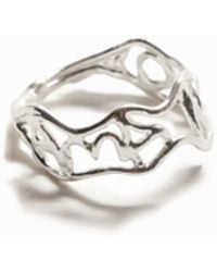 Desigual - Zalio Plated Message Ring - Lyst