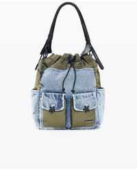 Desigual - Medium Combined Denim Backpack - Lyst