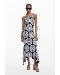 Desigual - Long Dress With Circles - Lyst