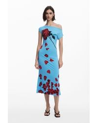 Desigual - Tyler Mcgillivary Petal Bardot Dress - Lyst