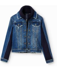 Desigual - Hybrid Denim Jacket - Lyst