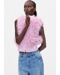 Desigual - Synthetic Fur Jacket, Polyester - Lyst