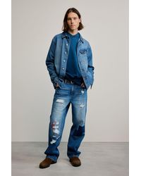 Desigual - Patched Jeans, Cotton - Lyst